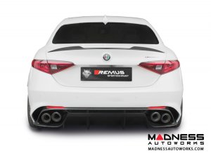 Alfa Romeo Giulia Performance Exhaust - 2.9L QV - REMUS - Cat Back w/ REMUS Sound Controller - Polished Straight Cut Tips